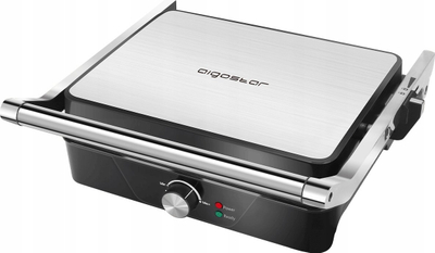 Grill elektrik Aigostar SAM, 2000W, hapje 180°, i zi me argjend