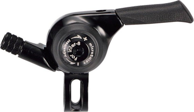 Ndërrues marshesh Microshift Thumb Shifter, i djathtë, 8 shpejtësi, rri fiks me sistemet Shimano Alfine Nexus