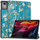 Mbështjellësi për tabletë 4kom.pl Grafik me kapak dhe mbajtëse për Lenovo Tab K11 Plus 11.45" TB352FU, lule bajame