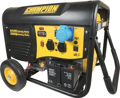 Gjenerator rryme Champion CPG6500E2-EU, 5000W, benzinë, zi verdhë