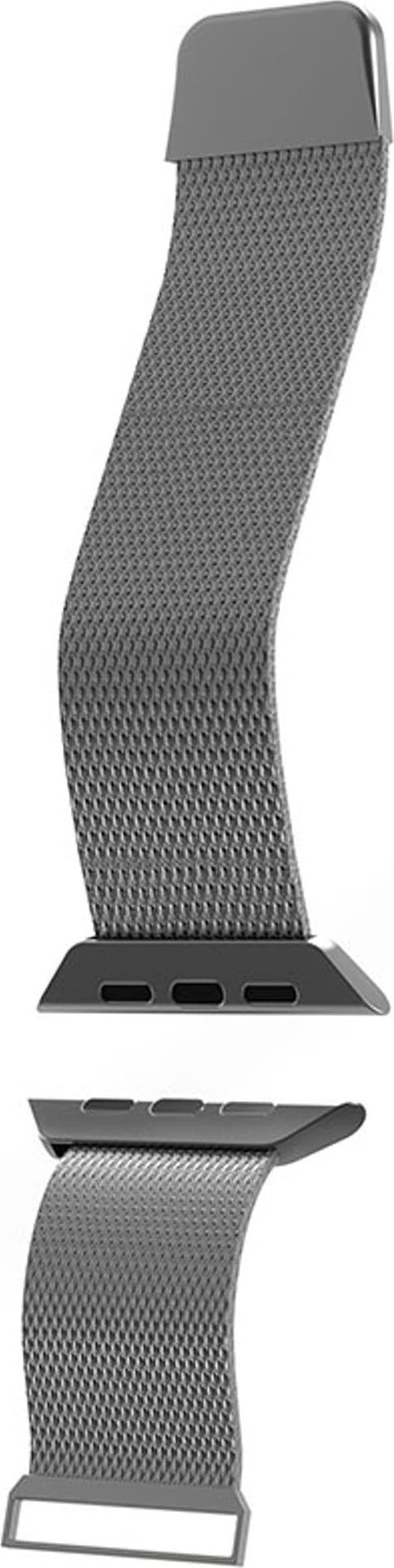 Rrip ore Puro Milanese për Apple Watch 42 44 45mm Ultra, çelik inox, argjend