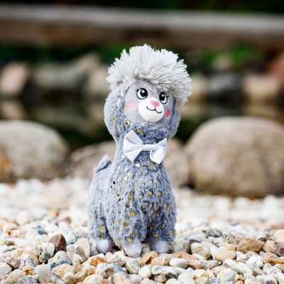 Lodër pelushi INNOGIO Alpaca Soft, 30 cm, gri
