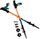 Shkopinj trekking Spokey Zion 926808, alumini, Alu Click Lock, 105–135 cm, portokalli blu