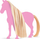 Aksesor lodër Schleich Horse World 42650 Hair Beauty, flokë bionde, për kuaj lodër