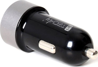 Karikues makine Techly IUSB2-CAR-ADP482, 2x USB A, 4.8A, i zi/i hirtë