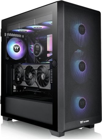 Kasë Thermaltake Thermaltake S250 ARGB, e zezë, Midi Tower