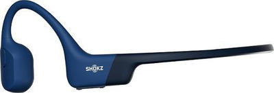Спортски слушалки Shokz OpenRun, со пренос преку коска, Bluetooth 5.1, сини