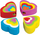 Gomë Panta Plast Eraser Heart, shumëngjyrëshe