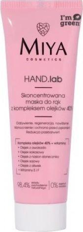 Maskë duarsh dhe thonjsh Miya Cosmetics HANDlab, e koncentruar, hidratuese