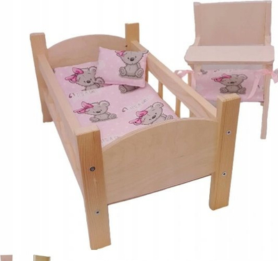Kukull bebe Adar Baby Doll 565029, 45cm, me zë polonisht, gri e bardhë