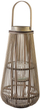 Fener dekorativ Mondex Lucie Grey, 25x50cm, thurje natyrale, gri