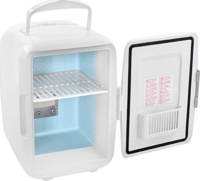 Mini frigorifer portativ 4L, ftohje edhe ngrohje, 12V edhe 220V, i bardhë