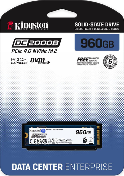 Disk SSD Kingston DC2000B, 960GB, PCI-E x4 Gen 4 NVMe
