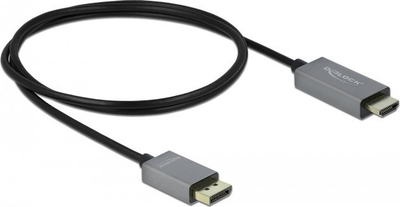 Kabllo Delock DisplayPort në HDMI, 1 m, gri