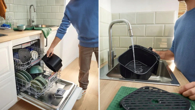 Fritezë me ajër të nxehtë Bosch MAFS2462B, 6.1 L, 2000W, e zezë