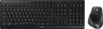 Set tastierë edhe maus Cherry Stream Desktop Comfort, pa kabllo, ergonomik, ngjyrë e zezë