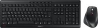Set tastierë dhe maus Cherry Stream Desktop Comfort, pa kabllo, ergonomik, i zi