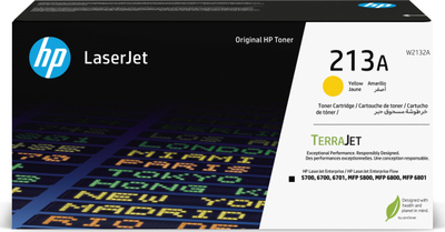 Toner HP 213A, LaserJet, i verdhë