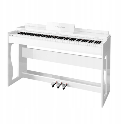 Piano dixhitale Kruger&amp;Matz KMDP 135, 88 taste, Bluetooth 5.0, e bardhë me shkëlqim