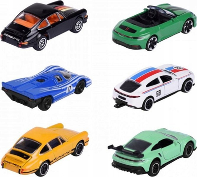 Makina lodër Majorette Porsche Motorsport Premium, model gare, 1 copë kuturu, shumëngjyrëshe