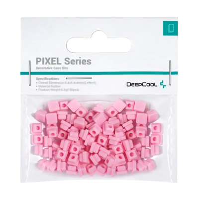 Aksesor dekorativ Deepcool Pixel Case Bits, silikoni, për kasa Deepcool, rozë