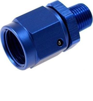 Lidhës alumini TurboWorks AN10 3/8"-18NPT, për vaj ujë dhe karburant, argjendtë