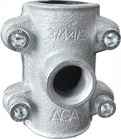 Obejmë riparimi UN AGA OBD 1x1/2", dalje anësore 1/2", metalike