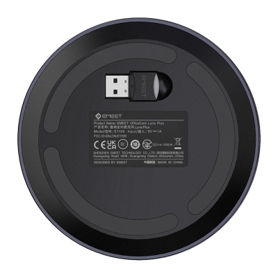 Speakerphone konferencash Emeet OfficeCore Luna Plus, USB Bluetooth, 8 mikrofona, gri