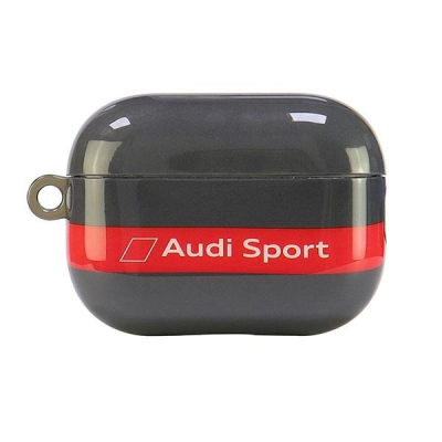 Mbulesë kufjesh Audi IML Sport për AirPods Pro 2, gri me të kuqe