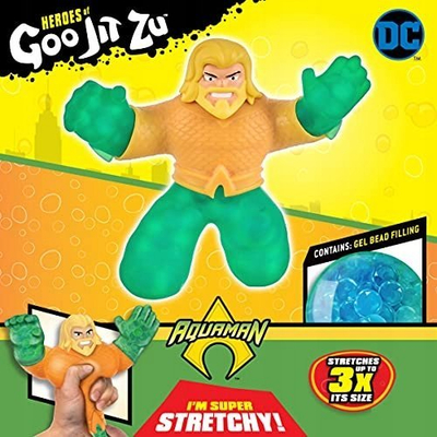 Figurë aksion Heroes of Goo Jit Zu DC Aquaman, 5\", që shtrihet, shumë e butë