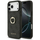 Mbrojtëse telefoni Guess Hardcase 4G Ring Stand, për iPhone 17 Pro Max, me unazë, e zezë