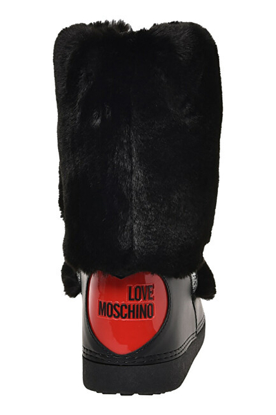 Çizme bore për femra Love Moschino, të zeza