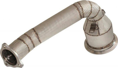 Downpipe TurboWorks Porsche Panamera 971 3.0T, çelik inox, me heat shield