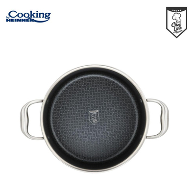 Tigan sauté Heinner TITANIUM3, 20 cm, 2.8L, me kapak, çelik inox