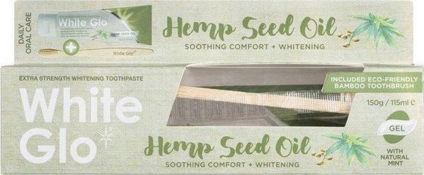 Set White Glo, pastë dhëmbësh 115ml + furçë + kruese