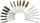 Set furçash pastruese për folenë e injektorëve Silver, 20 copë, çelik najlon bronz