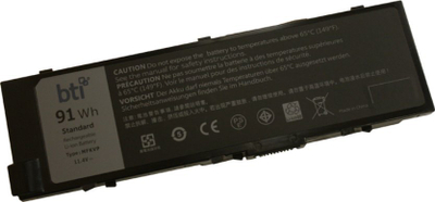 Bateri laptopi BTI TWCPG, 91Wh, 6 cell, për Dell Precision M7710, e zezë