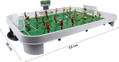 Lojë tavoline futbolli World Styles 68008, 52 x 36 cm, 22 lojtarë, shumëngjyrëshe