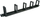 Organizues kabllosh rack Alantec 1U 19", me furçë (brush grommet), 5 mbajtëse plastike, i zi