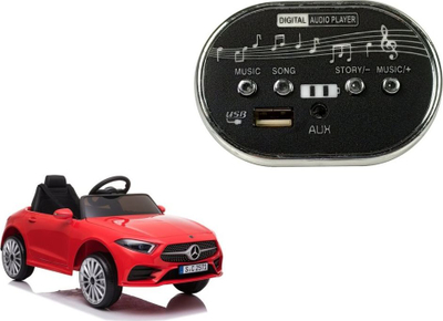 Panel muzikor për makinë kalamajsh NASZEDZIECI Mercedes CLS 350 KL1666, me melodi, i zi