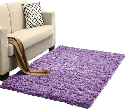 Tapet Thick Soft Plush Shaggy Rug, 80x150 cm, i trashë, vjollcë e hapur