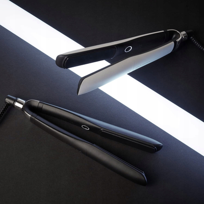 Piaster flokësh GHD Platinum Plus, 185°C, teknologji inteligjente, e bardhë