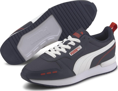 Atlete Puma R78 Trainers, sintetike, me lidhëse, gri të errët me të bardha