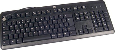 Tastierë HP KEYBOARD, me kabllo, IT, e zezë