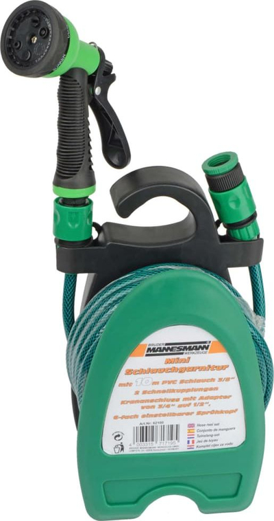 Set zorresh kopshti Brüder Mannesmann Mini, 10 m, PVC, jeshile