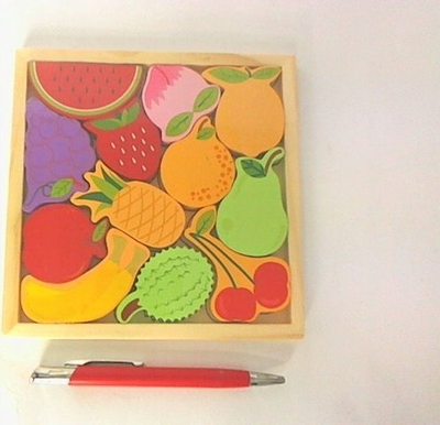 Puzzle druri me fruta dhe perime Mz Import 221 06805, lojë edukative, shumëngjyrësh