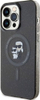 Kllëf telefoni Karl Lagerfeld Karl & Choupette, për iPhone 15 Pro Max, MagSafe, i zi