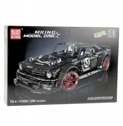 Set blloqe ndërtimi LEAN Toys Sports Car Mustang Hoonicorn V2, 3201 pjesë, 55 cm, shumëngjyrësh
