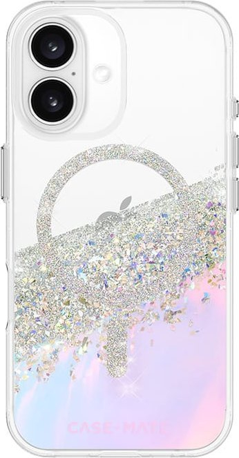 Mbrojtëse telefoni Case Mate Karat Soap Bubble MagSafe, për iPhone 16, transparente me shkëlqim