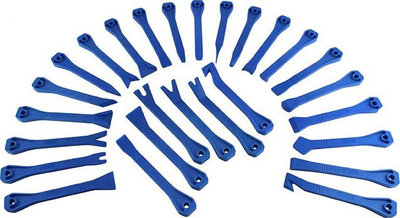 Set veglash tapiceri Geko GO2632, 27 copë, najlon, blu